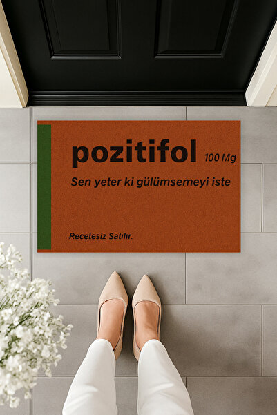 Dormot Modern Digital Printing Doormat - Fun Humor Positivfol Door Front Mat 70X45Cm