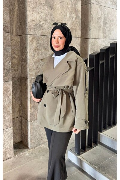 Niessa Butik Yeni Sezon Viral Haki Trençkot