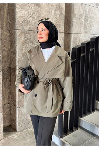 Niessa Butik Yeni Sezon Viral Haki Trençkot