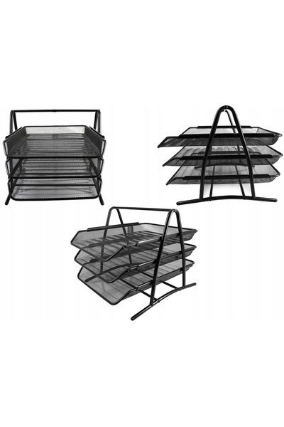 POLO SHOP Metal document holder for office, 3 shelves