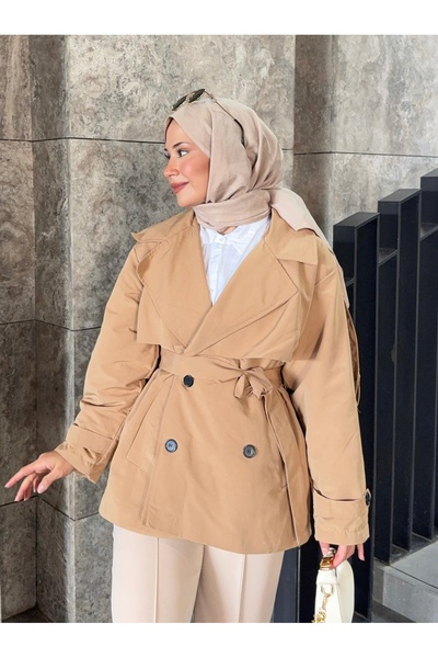 Niessa Butik Yeni Sezon Viral Camel Trençkot