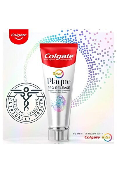Colgate Toothpaste Total Plaque Pro Release, Multi-Protection against Microbial Plaque, 85g