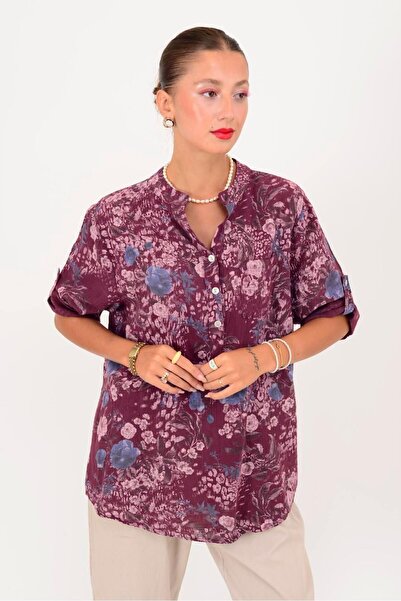 Park Moda 15455F-98 ΠΟΥΚΑΜΙΣΟ ΜΕ ΣΧΕΔΙΟ ΣΚΟΥΡΟ ΛΟΝΤ