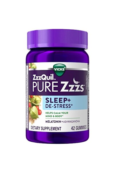 Zzzquil Хранителна добавка, ZzzQuil, Sleep + De-Stress, с мелатонин и ашваганда