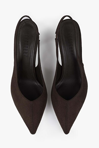 Shoeberry Women's Avoria Brown Suede Stiletto
