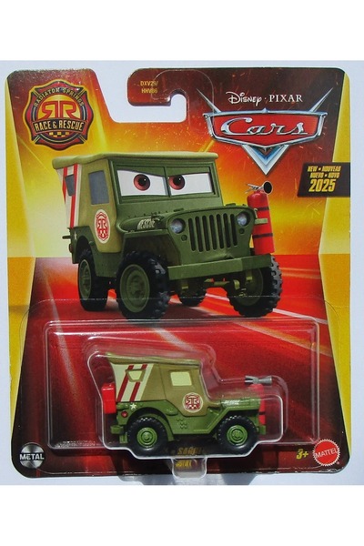 HOT WHEELS Disney Pixar Cars Race & Rescue Sarge Sergent Metal Diecast Araba ...