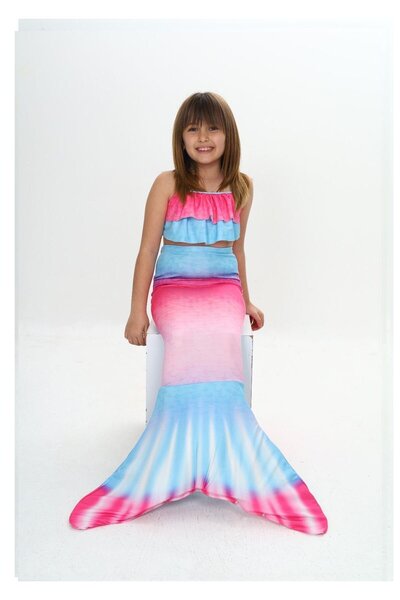 Lizsa Kız Çocuk Deniz Kızı Kostümü - Kız Çocuk Deniz Kızı Elbisesi ve Mayosu