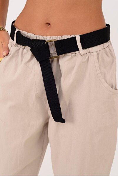 Park Moda 8600 Belt-Detail Jogger Gabardine Pants