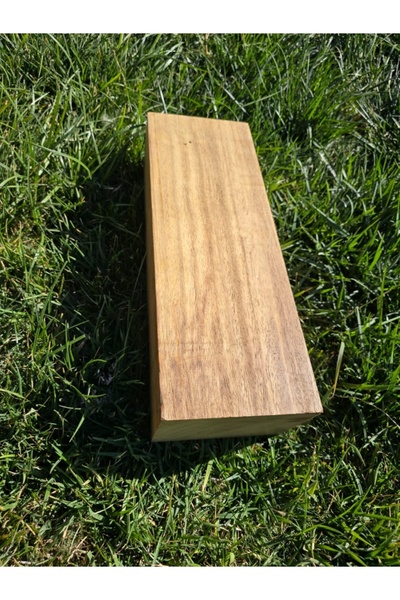F&S WoodArt Iroko 35 X 13.5 X 9.5 cm Diy! Hobby DIY Wood Carving Lathe Cutting Board 1 Piece Wiped Clean Timber
