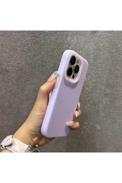 EDELFU Anti-Dirt Silicone Matte Texture Soft Lilac Color Phone Case for iPhone 13 Pro