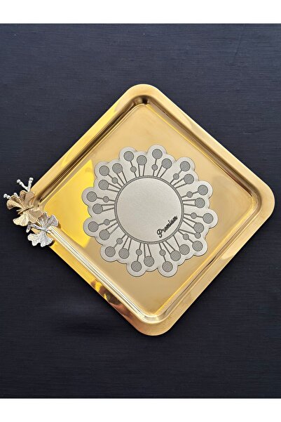 Bayrakkızoğlu tekstil 6’lı Bir tarafı ipek saten bir tarafı deri Kahve Sunum ...