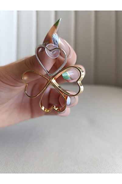 RP COMPANY GOLD, ''ŞANSLI YONCA'' SALLANTILI, PREMIUM ÇELİK KÜPE