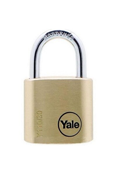 Yale essential serisi 30 mm prinç sarı asma kilit