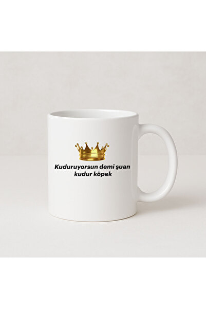 MODA كوب بورسلين هدية مطبوع عليه نسخة من كلب من Kuduruyorsun Dimi Now