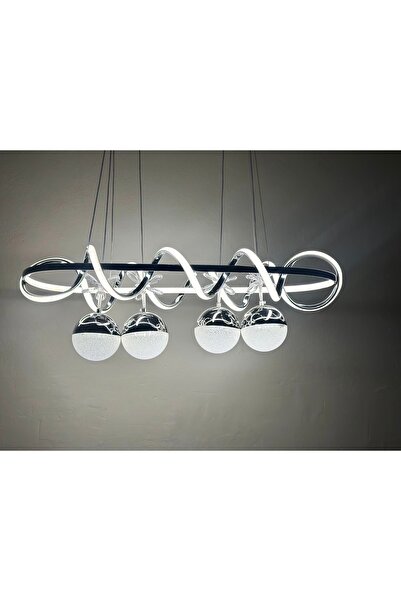 Lamira aydınlatma YEMEK MASASI 4 TOPLU LED AVİZE