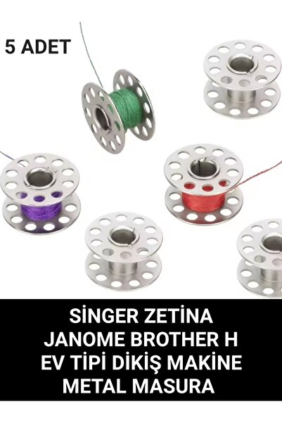 Swart ZETİNA JANOME BROTHER SİNGER 5 ADET METAL MASURA