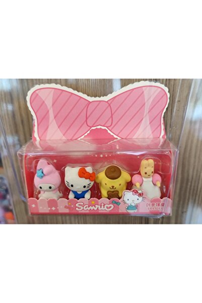 ada çanta kırtasiye My melody,hello kitty sanrio karakterleri figürlü 4 lü si...