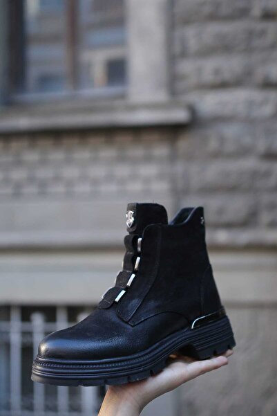 Venüs 3524 Γυναικείες μπότες με φερμουάρ, αντιολισθητικές, αντιολισθητικές, από θερμοκαουτσούκ, με χοντρό τακούνι