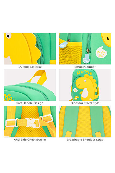 Moon Preschool Backpack for Kids(Ages 3–6) – Fun 3D Design, Comfortable Padded Straps,