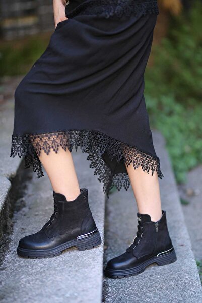 Venüs 3524 Γυναικείες μπότες με φερμουάρ, αντιολισθητικές, αντιολισθητικές, από θερμοκαουτσούκ, με χοντρό τακούνι