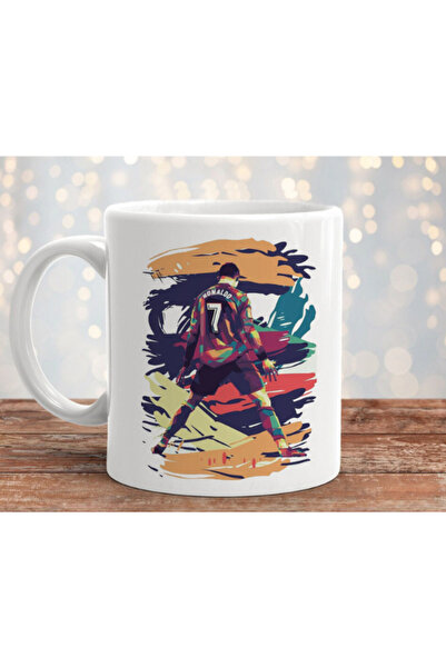 MODA كوب بورسلين مطبوع بتصميم كريستيانو رونالدو