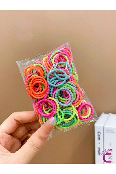 Cinderella Set de 100 de agrafe din cauciuc pentru copii, moale, care nu dure...