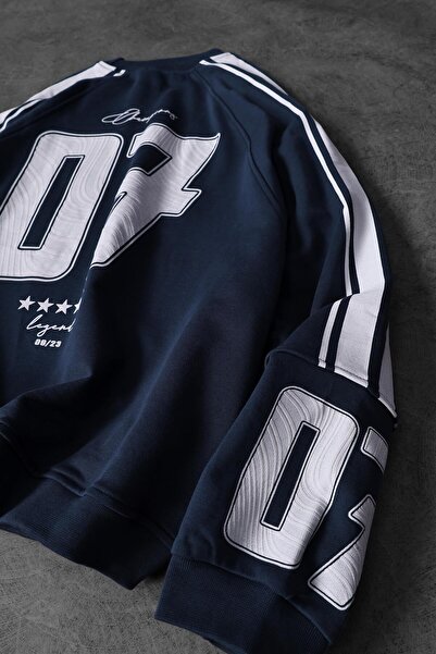 Slatra Чоловічий синій 07 Champions принтований оверсайз-світшот