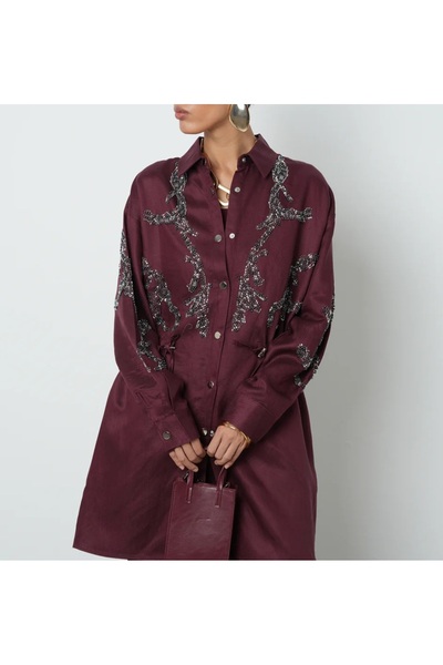 naimabutik Boncuk Detaylı Trençkot