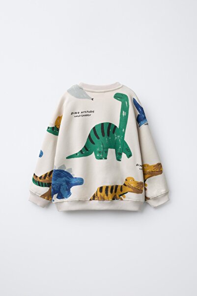 Magu Σετ φούτερ και φούτερ με βαμβακερή επένδυση για αγόρια με σχέδιο δεινοσαύρων – Casual άνετο συνδυασμός