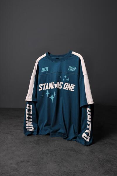 Slatra Men's Petrol Stand as One Oversize Sweatshirt