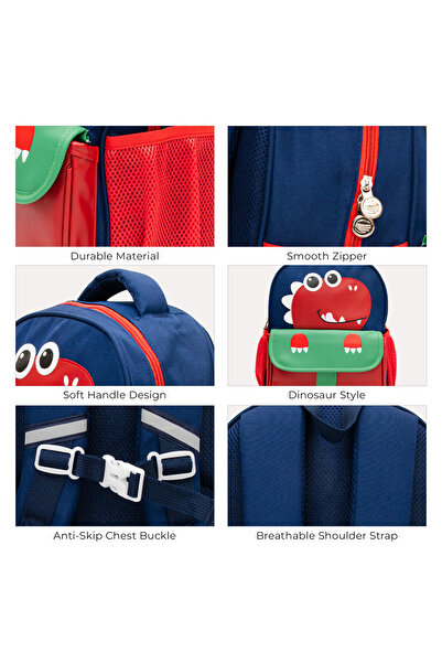 Moon Preschool Backpack for Kids(Ages 3–6) – Fun 3D Design, Comfortable Padded Straps,