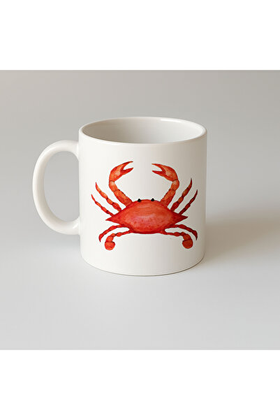 MODA كوب بورسلين هدية مطبوع عليه جراد البحر
