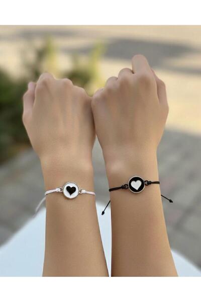 xesha Kalpli Çift Arkadaşlık Bilekliği Kadın Erkek Sevgili ve Arkadaş Hediyes...