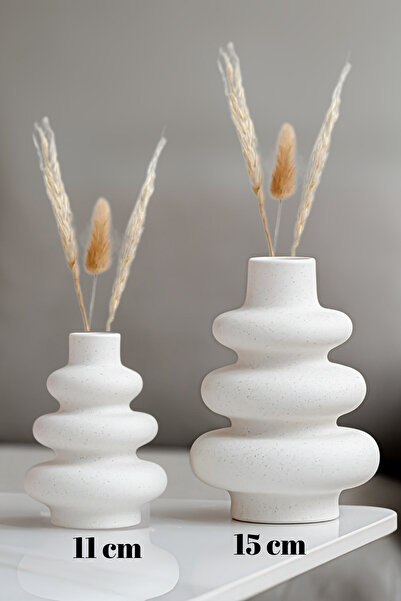 rufhomedesign 2 Li İskandinav Tarzı Bohem 15cm&11cm Pinterest Pampas Vazosu D...