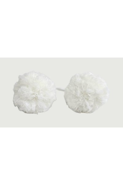 Bila Baby Stqueen White Tulle Large Size 2 Pieces Pompom