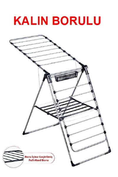 Genel Markalar 1. Kalite Çamaşır Kurutmalığı Kalın Telli Askılık KALIN BORULUDUR