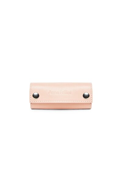 ANNA FELLINI - Leather Key Holder, Nude, 15x12x0 cm