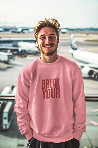 ArtYus BREAK YOUR Colorful cu imprimeu guler rotund piese Swea tricou