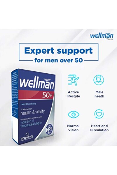Vitabiotics WELLMAN 50+ TABLETS 30"S"