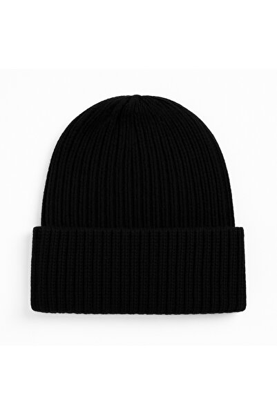 Butik Siyah Kışlık Örgü Bere – Termal, Sıcak Tutucu, Unisex Model