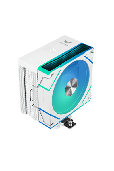 Thermo مبرد هواء رقمي Titan N400D لوحدة المعالجة المركزية بأربعة أنابيب حرارية - أبيض