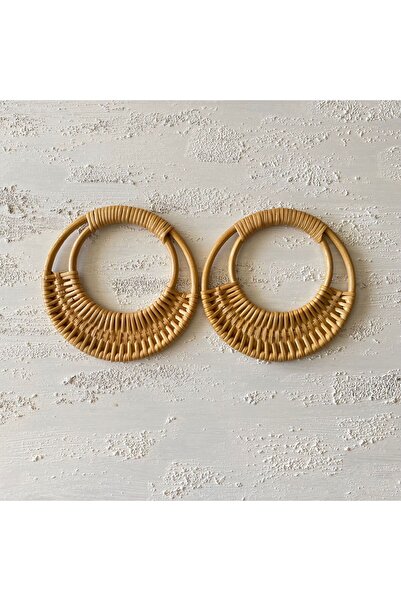 Örgü Hobi Eviniz AHŞAP ÇANTA SAPI BAMBU (17 cm)