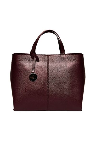 ANNA FELLINI Geantă de damă din piele, ANNA FELLINI, Ana Basket medie, vișini...