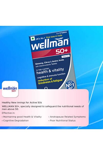 Vitabiotics WELLMAN 50+ TABLETS 30"S"
