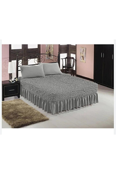 StarMall Elastic din țesătură Bürümcük cu fustă cearșaf cuvertură de pat elas...