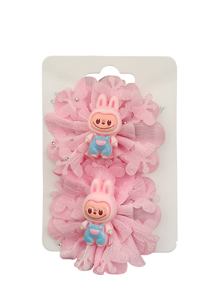 FuryaTedarik مشبك شعر لابوبو على شكل فيونكة: مجموعة من مشابك الشعر مكونة من ق...