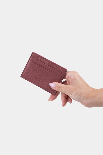 Lysande Minimalist Genuine Leather Card Holder Slim Design Wallet with 6 Card Slots and 1 Coin Compartment