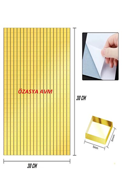 Özasya AVM 1 ADET Dekoratif Ürün Mobilya Fayans Kaplama Aynası Kendinden Yapı...