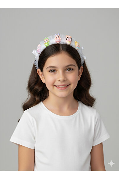 FuryaTedarik Cute Vinyl Doll Figured Tulle Crown: Accessory for Children