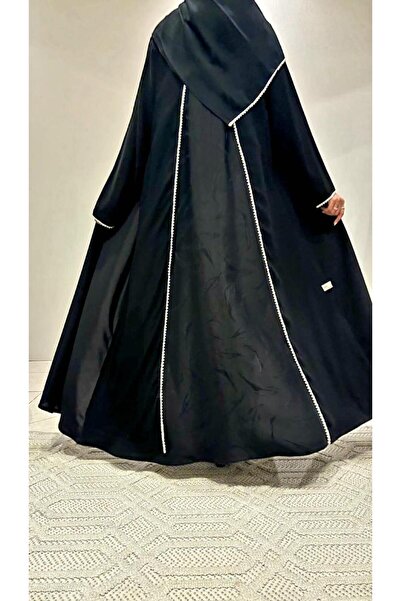 REİNA Royal crepe abaya with jacquard embroidery